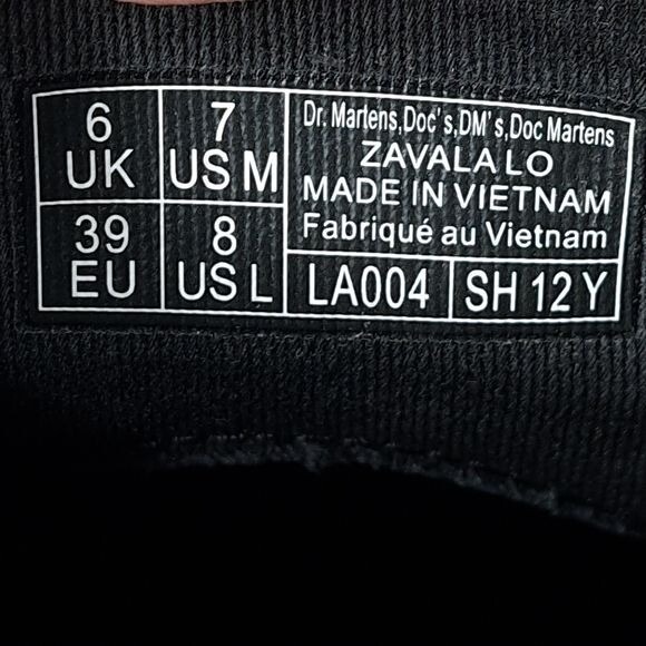 Dr Martens Zavala Lo Taupe Leather Oxford Shoes US M 7 US L 8 - Picture 10 of 11